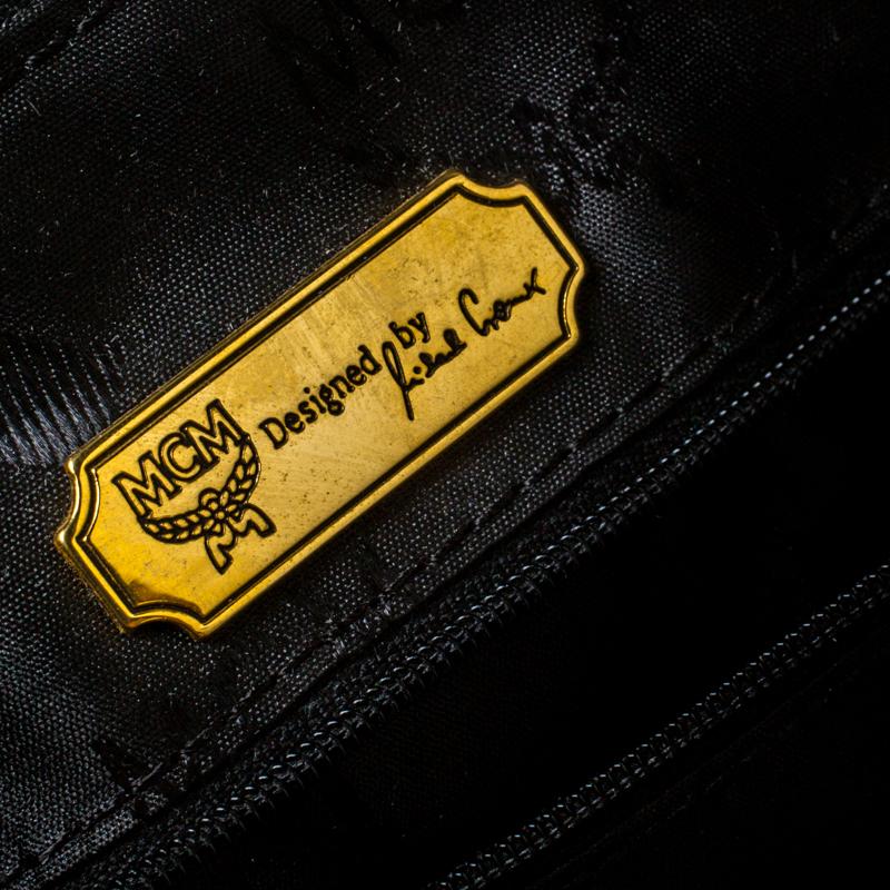 mcm backpack nylon black