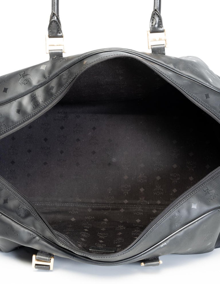 MCM Black Nylon Duffel Bag For Sale at 1stDibs