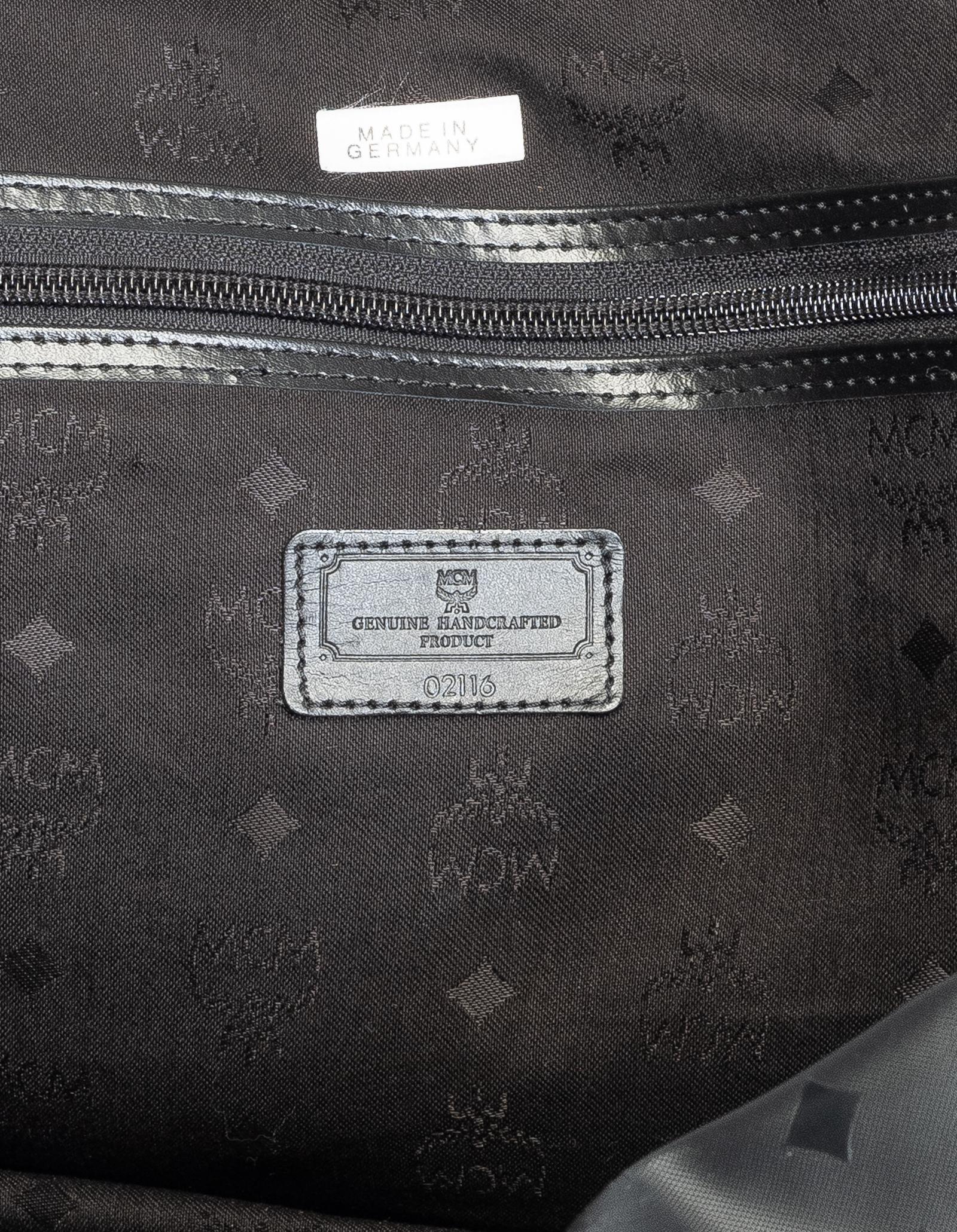 MCM Black Nylon Duffel Bag 2