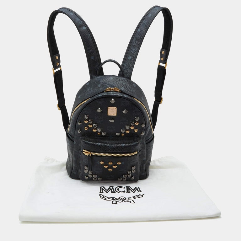 MCM Women's Rucksack aus Leder in Schwarz