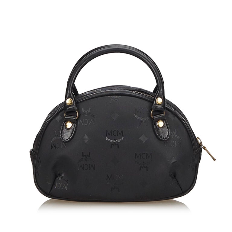 MCM Black Visetos Handbag For Sale at 1stdibs