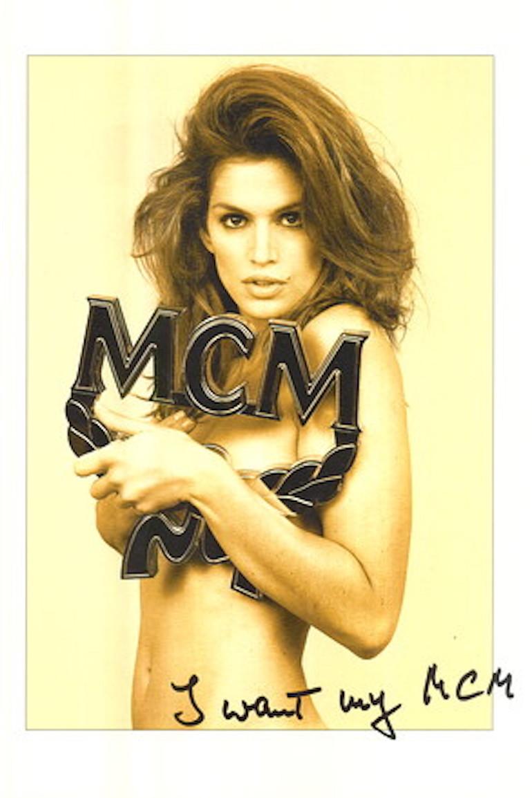 MCM Black Visetos Monogram Belt With Gold-Plated Logo Laurel Buckle Size S For Sale 4