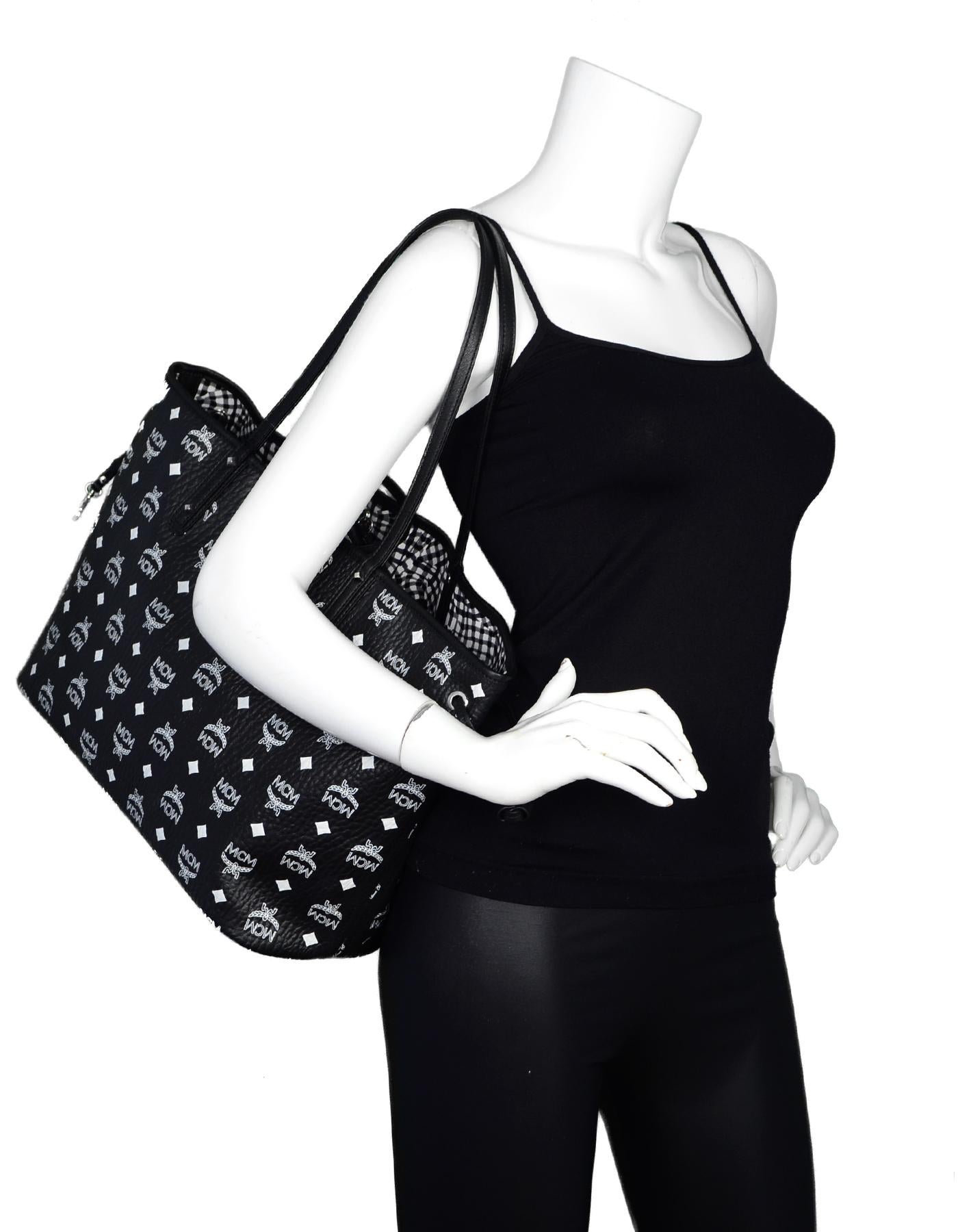 mcm black monogram bolsa