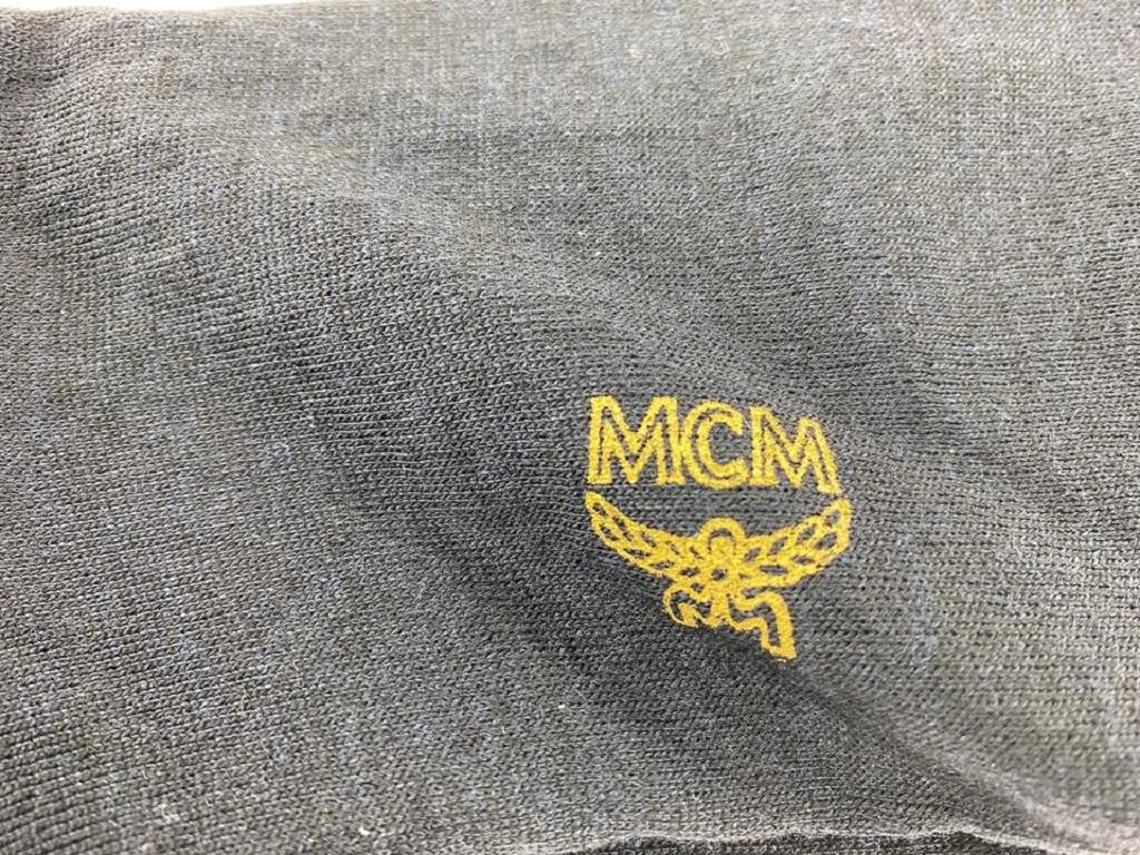 MCM schwarz x marineblau Seltene Vintage MCM Logo Socken 9m520  im Angebot 4