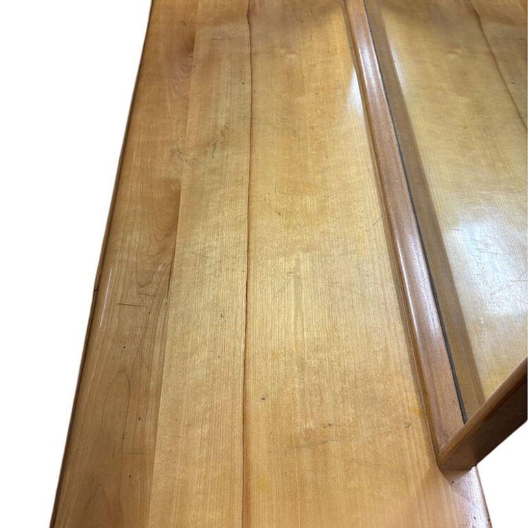 MCM Blond Maple Vanity/ Dressing Table w/ Bench by Russel Wright for Con For Sale 5