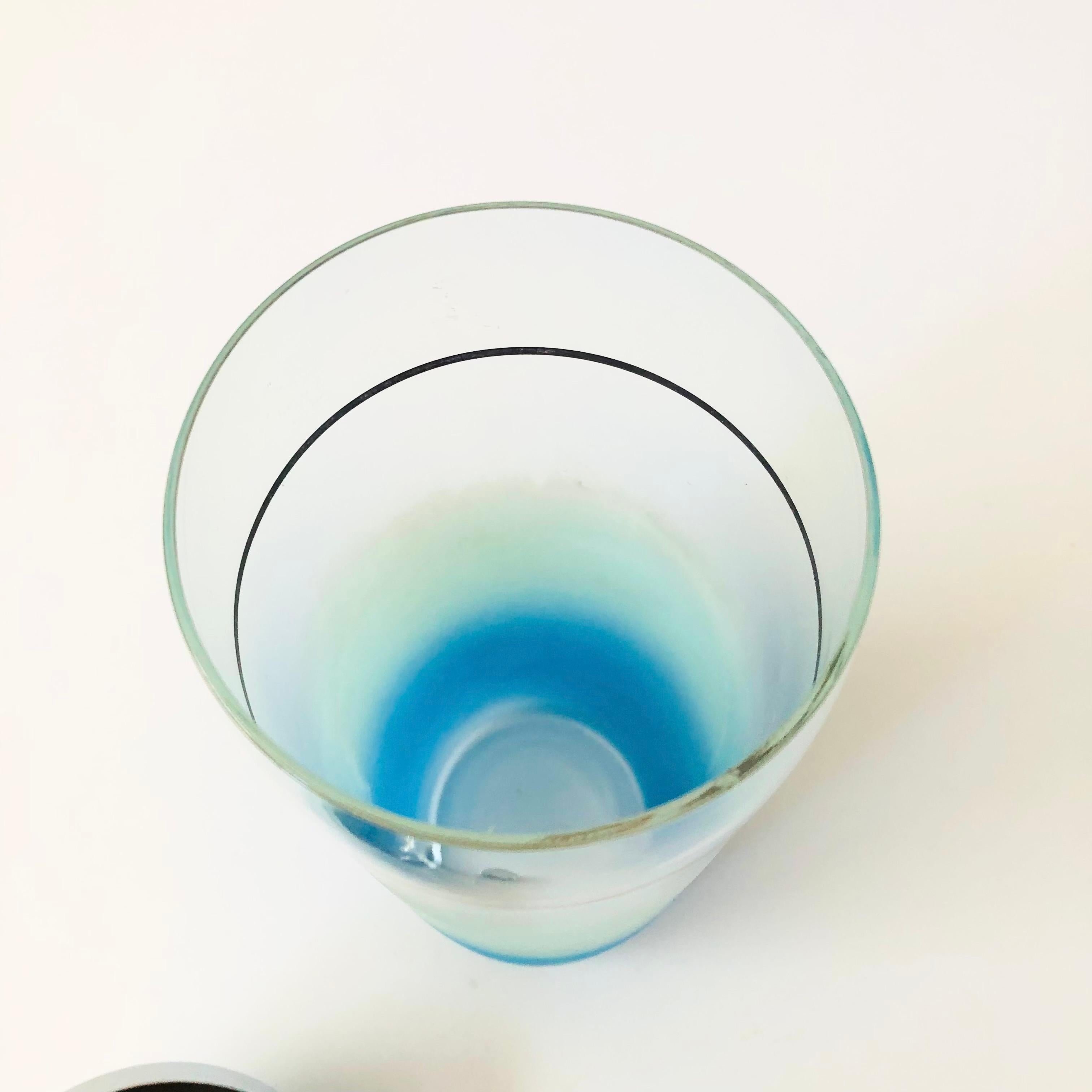 MCM Blue Blendo Glass Cocktail Shaker 2