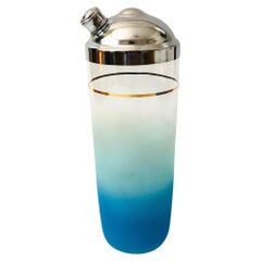 MCM Blue Blendo Glass Cocktail Shaker