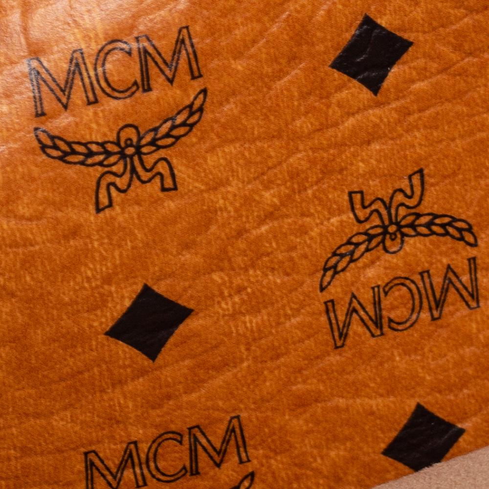 MCM Blue Leather Milla Park Avenue Satchel In Good Condition In Dubai, Al Qouz 2