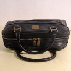 Mcm Boston 869322 Black Leather Shoulder Bag