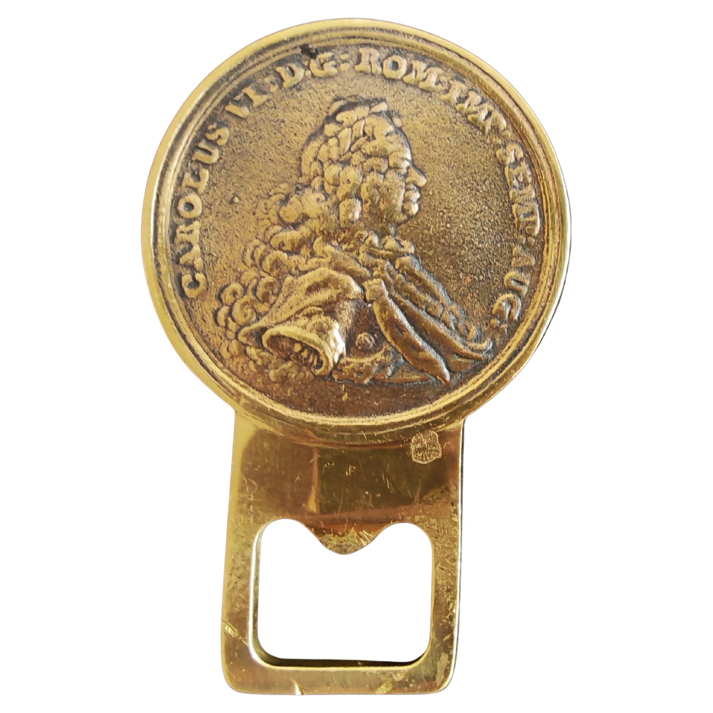 MCM Bottle Opener in brass by Carl Aubock, Austria 1940s For Sale