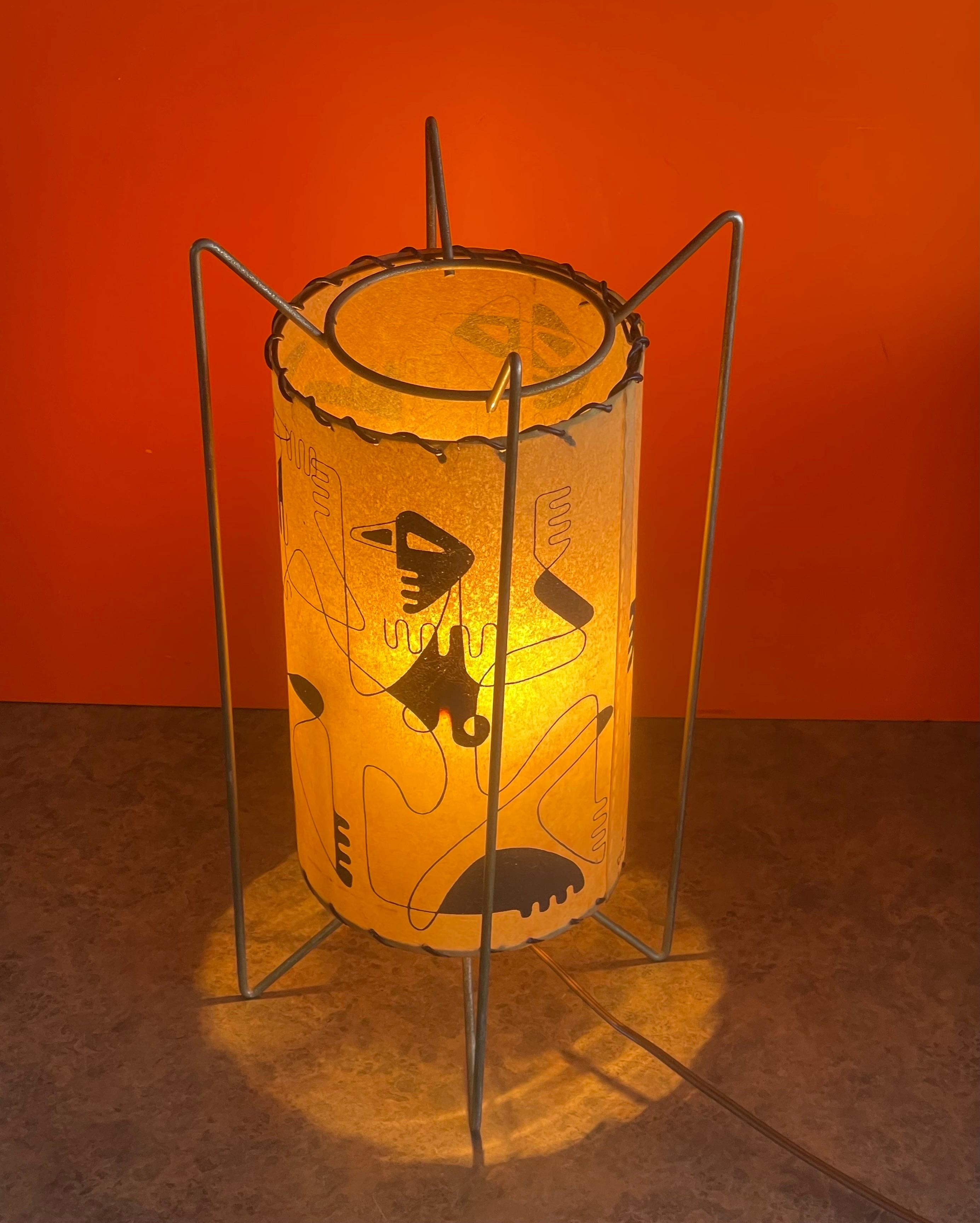 Lampe de bureau MCM en laiton et parchemin par Frederic Weinberg en vente 11