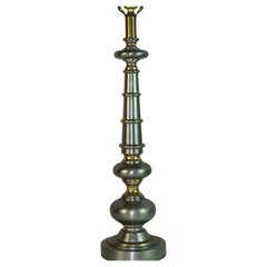 MCM Brass and Pewter Single Lamp