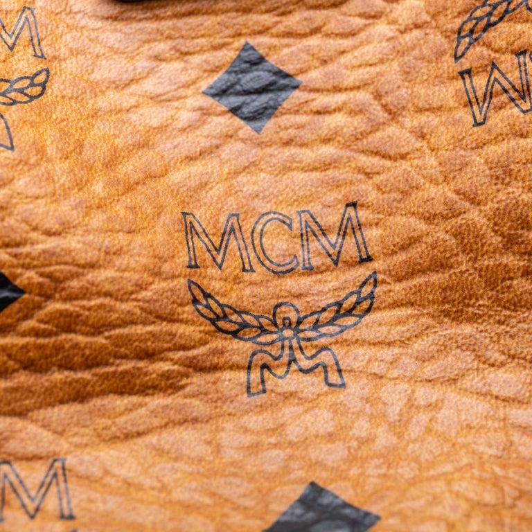 MCM Brown Leather Visetos Duffle Bag Germany For Sale at 1stDibs | mcm ...