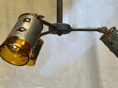 MCM, Brutalist, 3 Arm Pendant