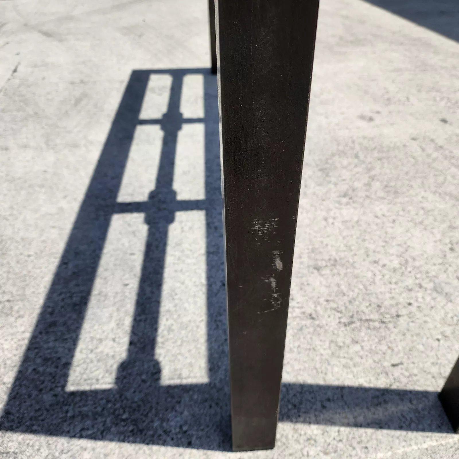 MCM Brutalist Console Sofa Table 1960s For Sale 5