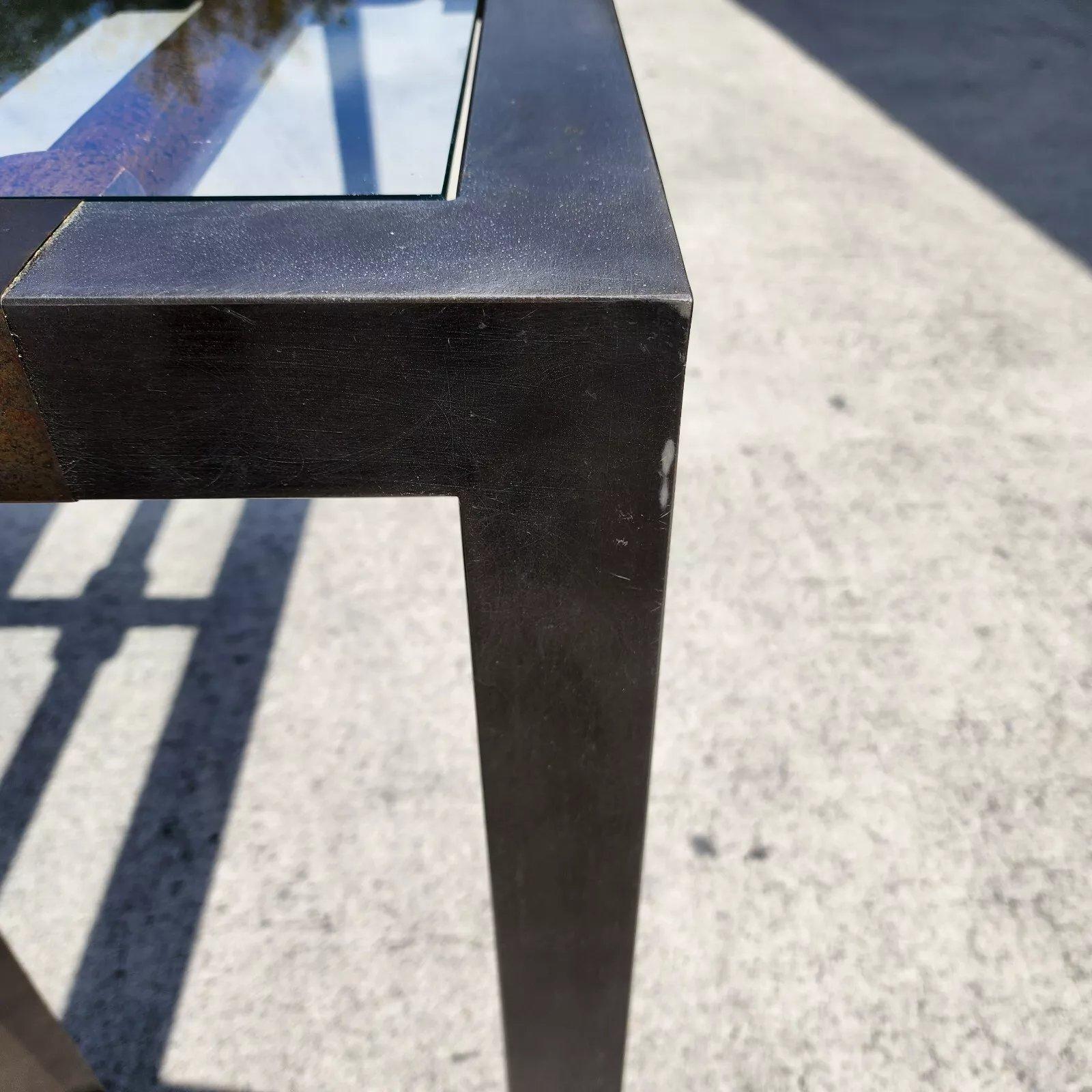 MCM Brutalist Console Sofa Table 1960s For Sale 6