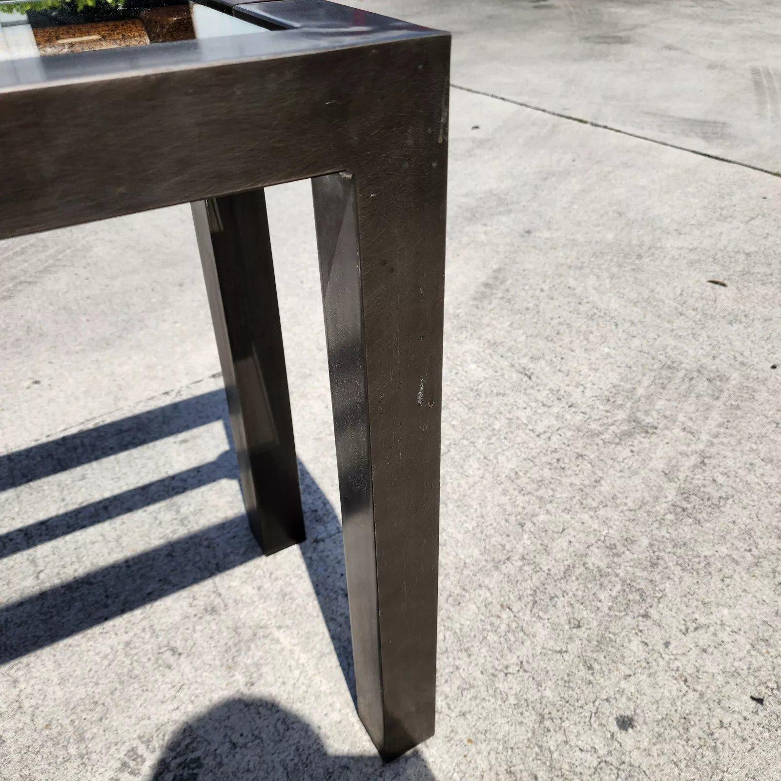 MCM Brutalist Console Sofa Table 1960s For Sale 8
