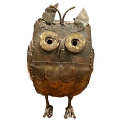 MCM Brutalist Owl Sculpture