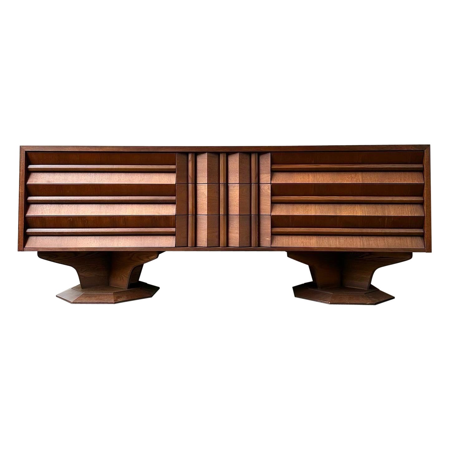 MCM Brutalist Paul Evans Style Dresser Credenza