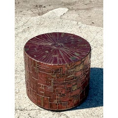 MCM Brutalist Roy Butler Artisan Made Copper Sculpture Coffee Table