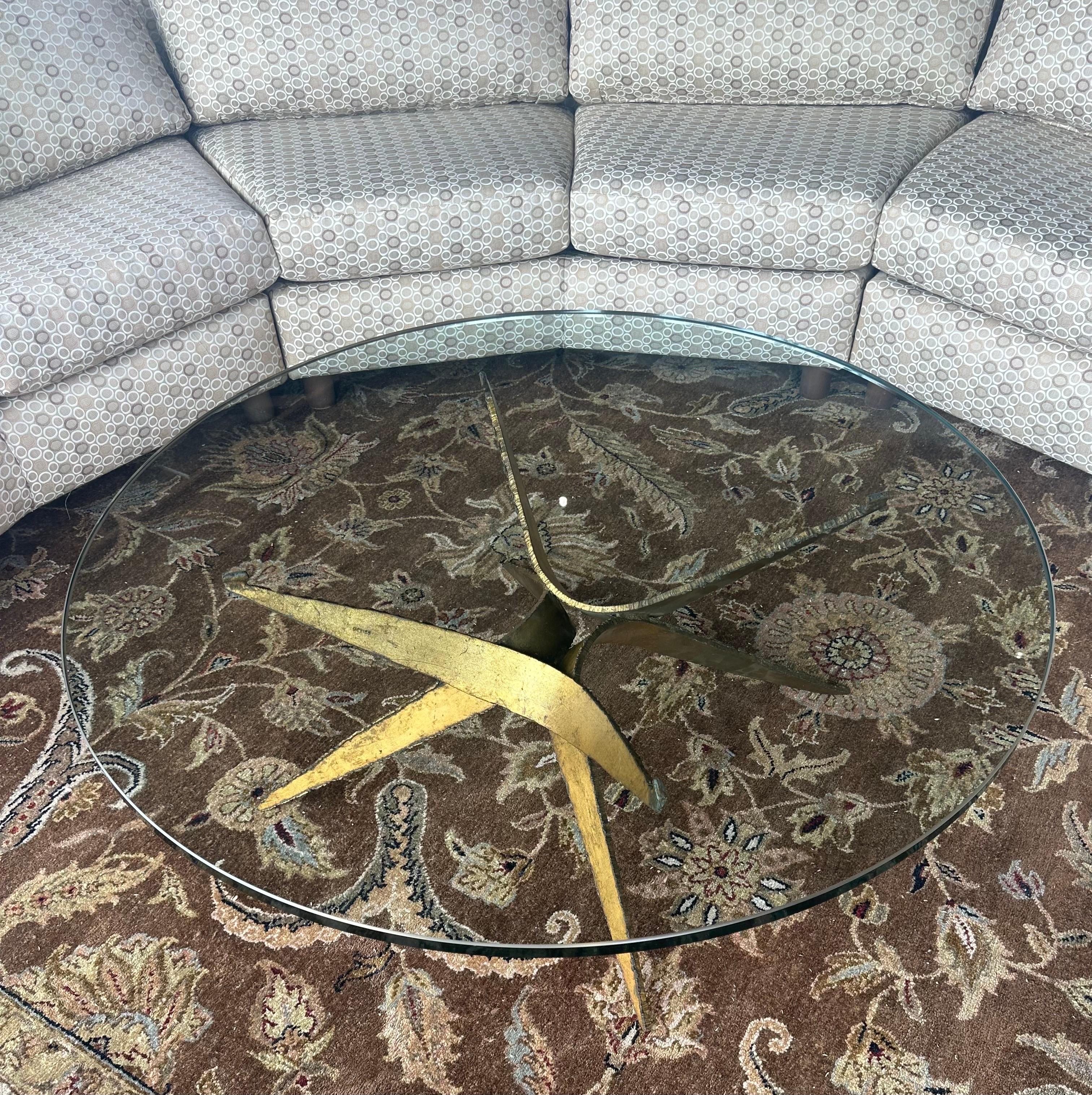 MCM Brutalist Torch Cut Steel Coffee Table in the Style of Silas Seandel 4
