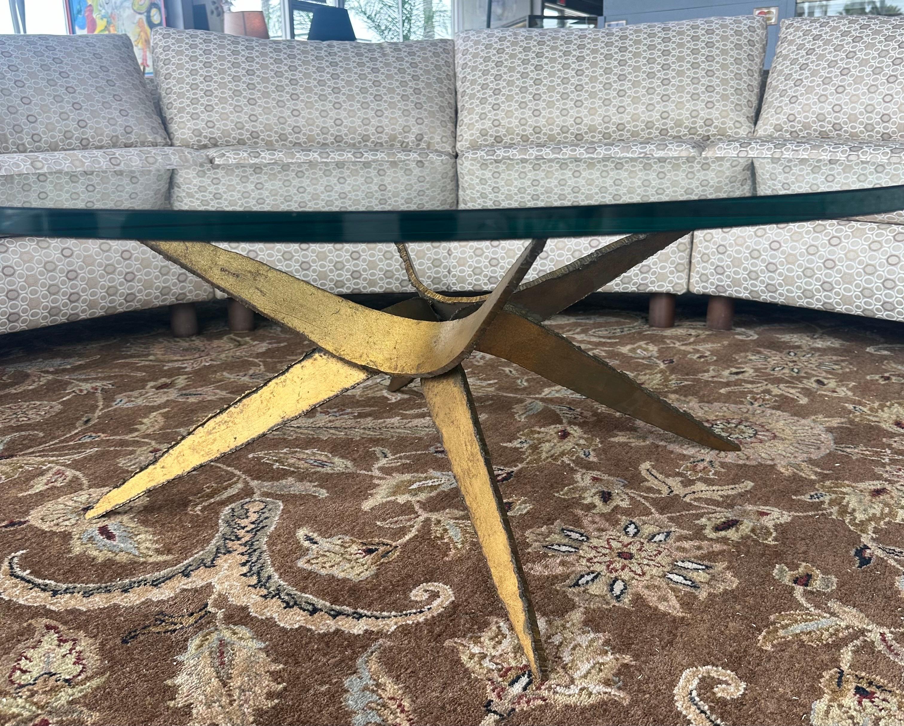 MCM Brutalist Torch Cut Steel Coffee Table in the Style of Silas Seandel 5