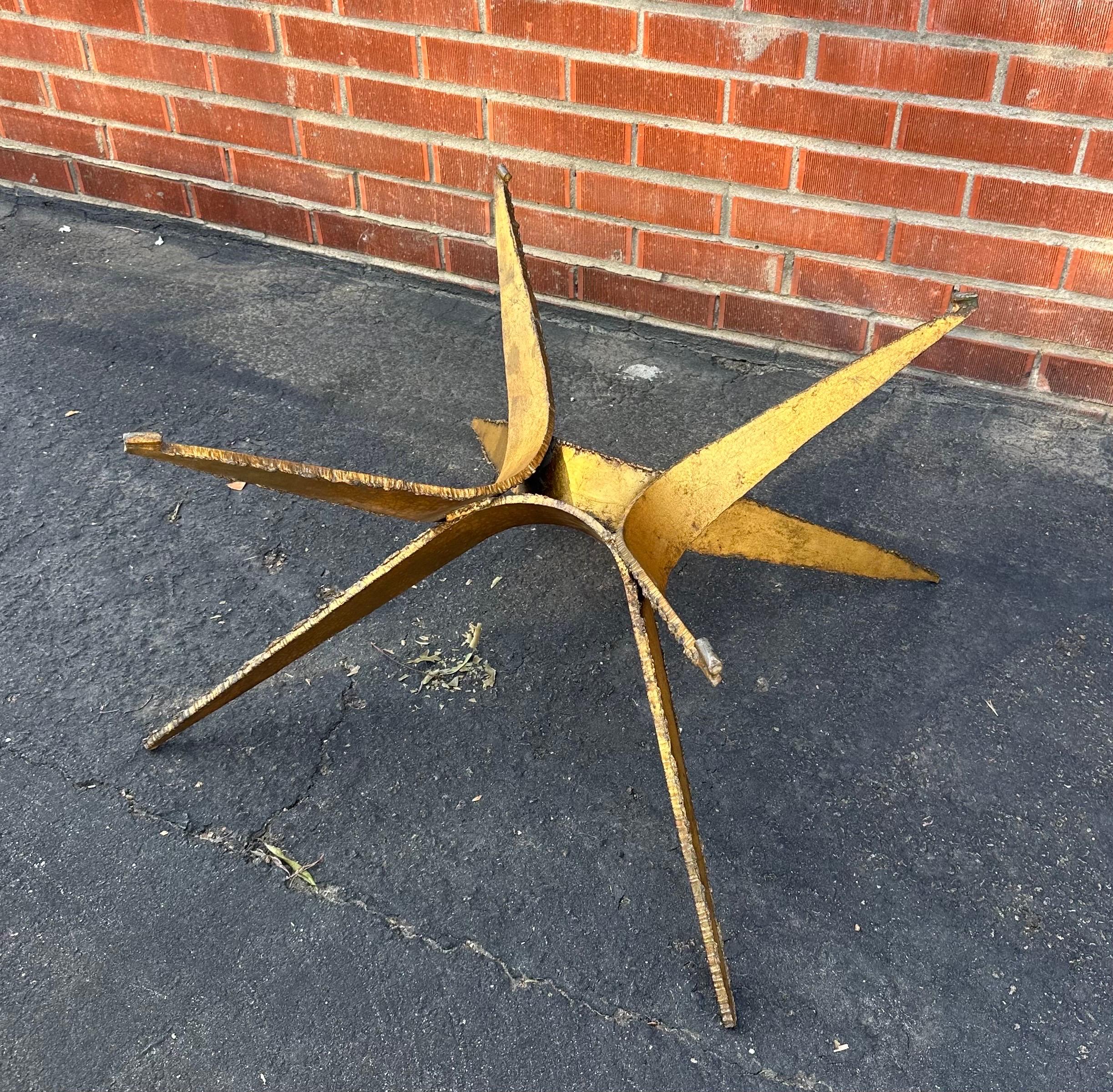 MCM Brutalist Torch Cut Steel Coffee Table in the Style of Silas Seandel 6