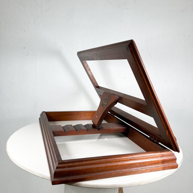MCM by Drexel Wood Framed Vintage Book Holder For Sale at 1stDibs