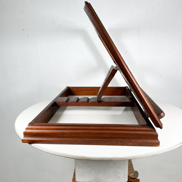 MCM by Drexel Wood Framed Vintage Book Holder For Sale at 1stDibs