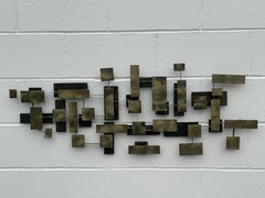 MCM California Artist J. Gaylord Ortman 1974 Brutalist Modernist Metal Sculpture