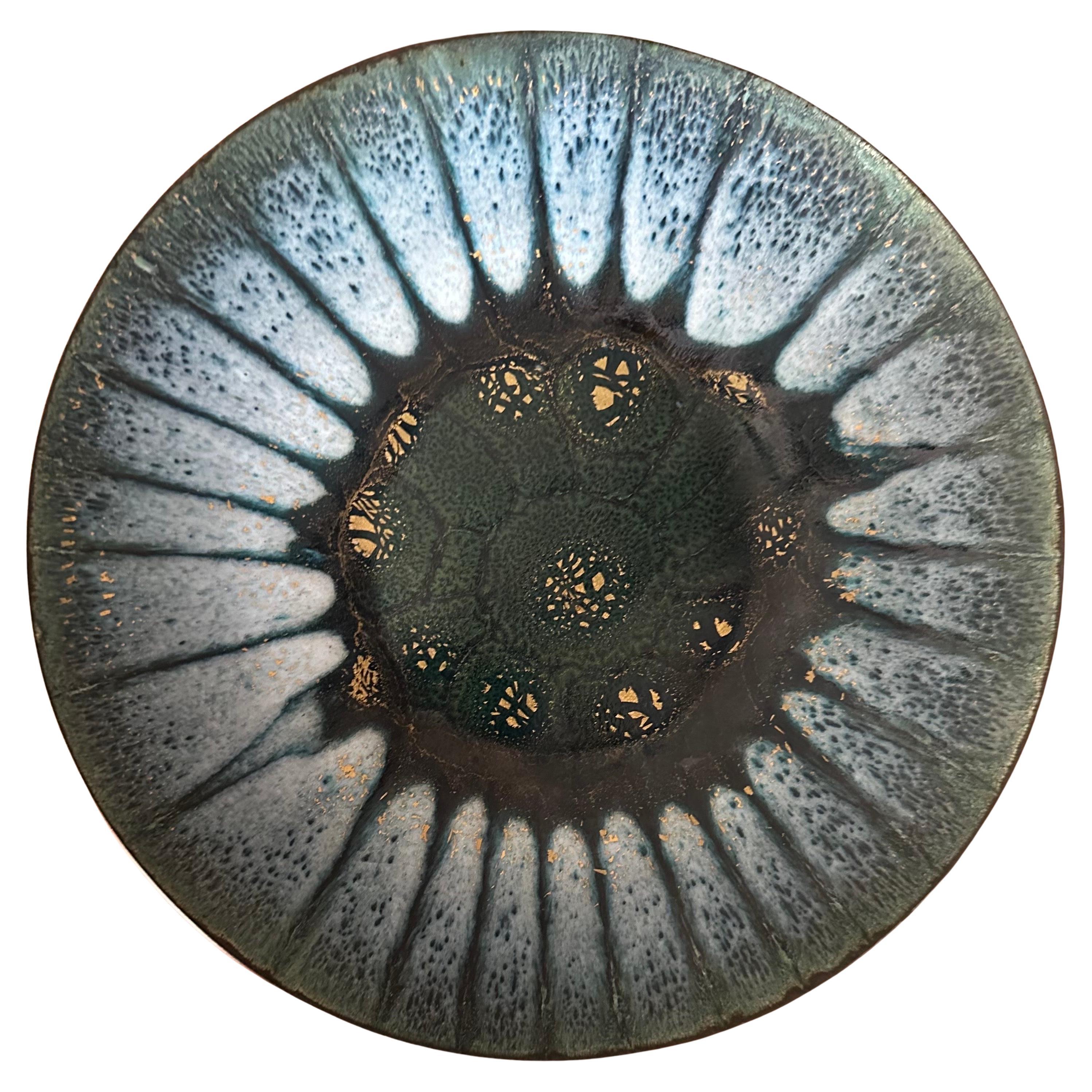 Ciotola a basso profilo in smalto Sunburst di MCM California di Sascha Brastoff in vendita 5
