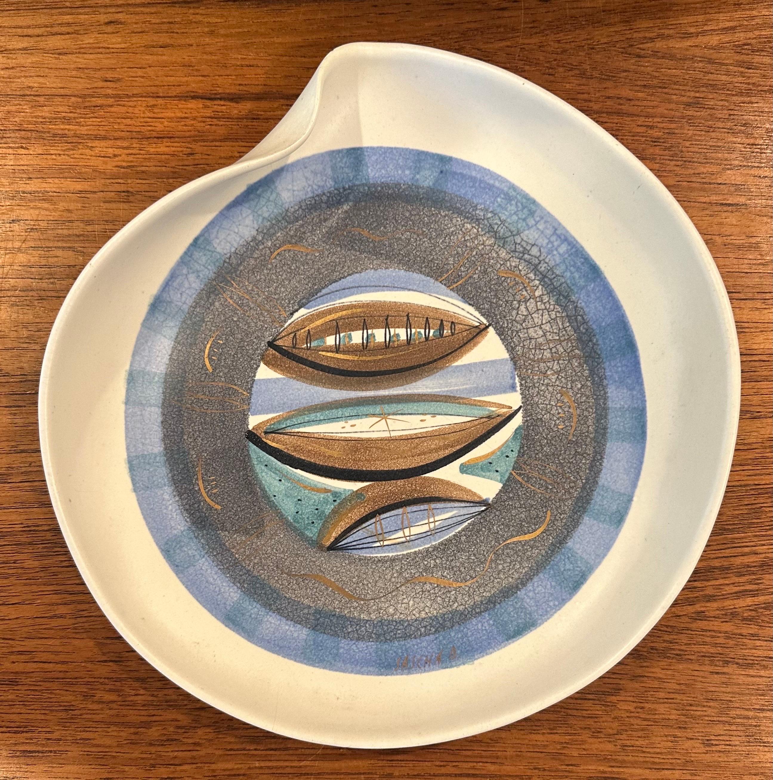 Cuenco bajo MCM California Pottery de Sascha Brastoff en venta 1