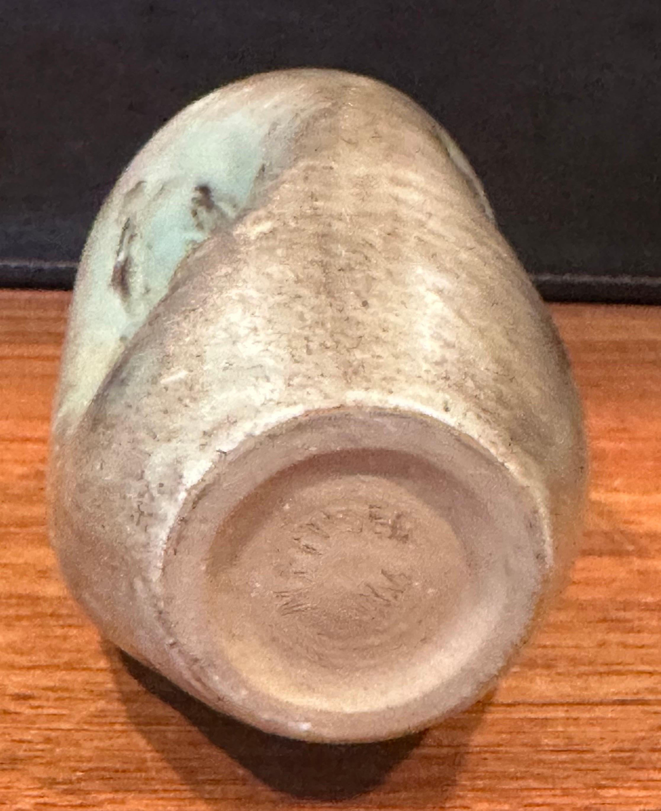 MCM California Studio Pottery Stoneware Vase For Sale 4