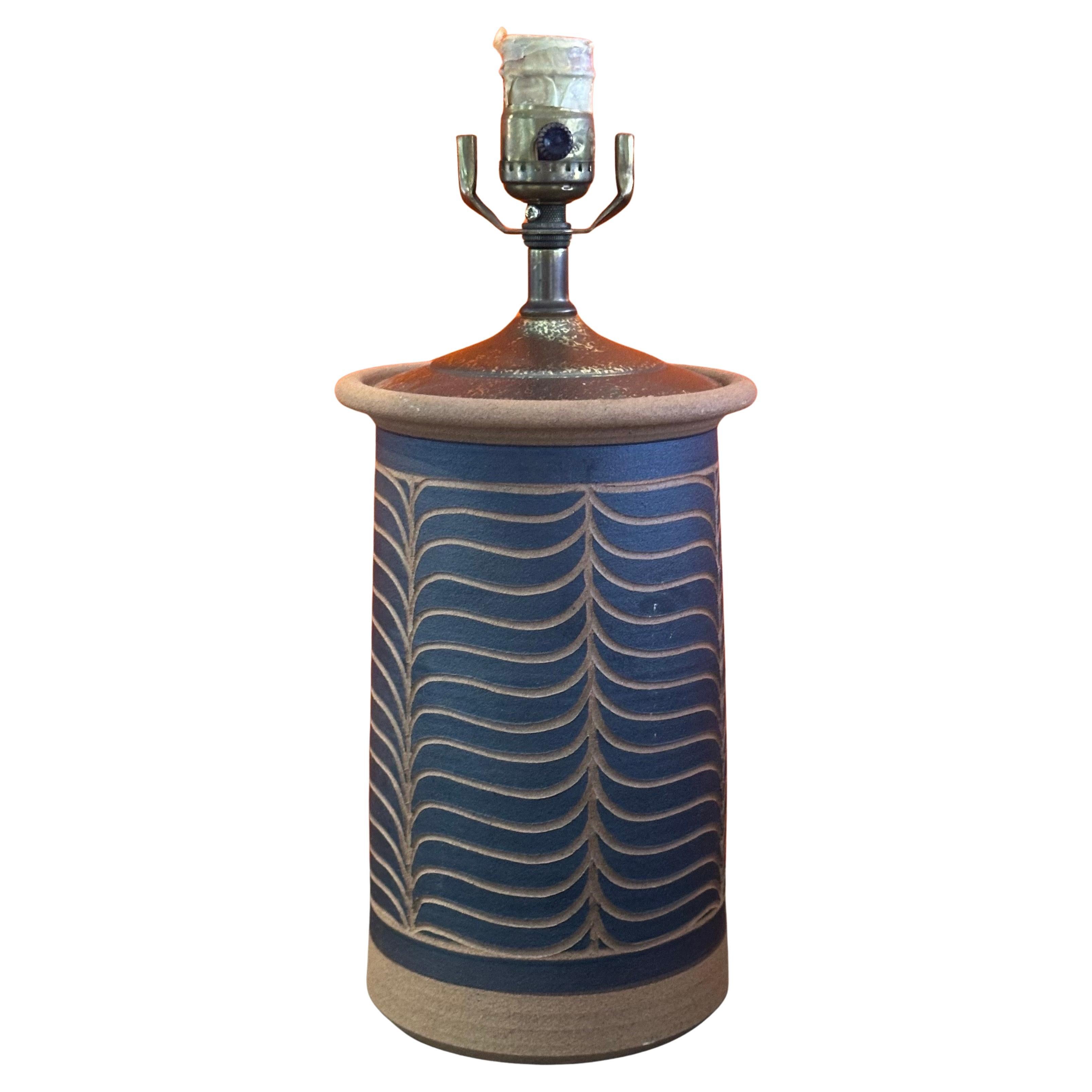 MCM California Studio Pottery Table Lamp by Larry and Terry Brown
