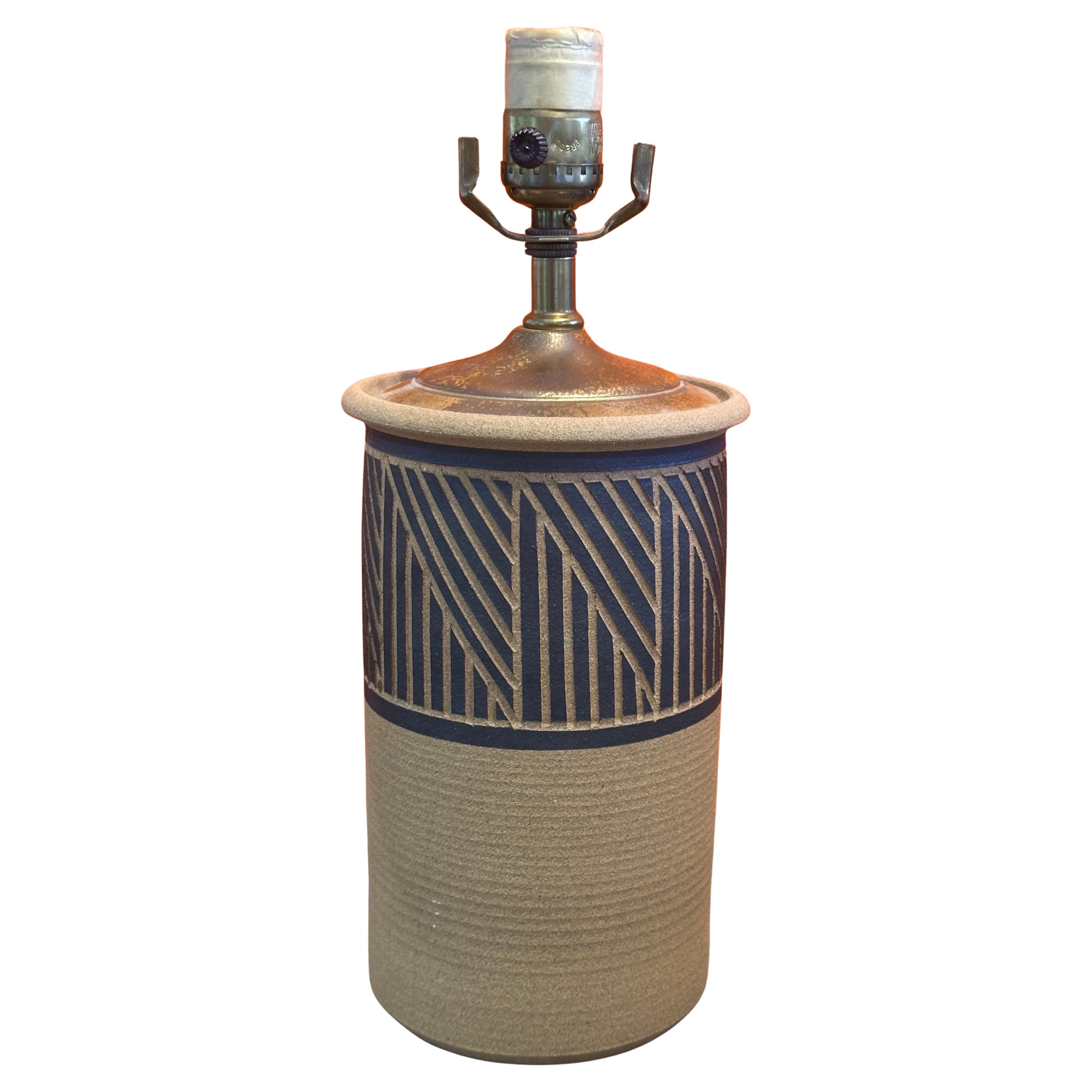 MCM California Studio Pottery Table Lamp by Larry and Terry Brown