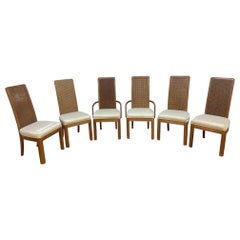 MCM Cane Dining Chairs by American of Martinsville - Set of 6