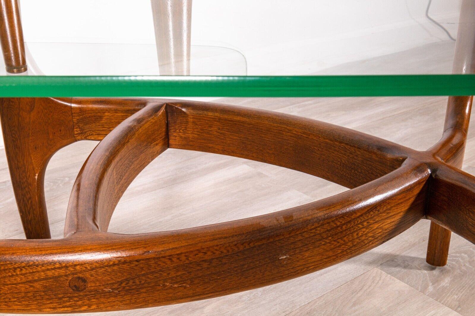 MCM C.E. Waltman for Tonk Walnut Biomorphic 2 Tier Side End Table with Planter 6