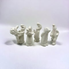 MCM Ceramic Sculptures 'La Linea' by Osvaldo Cavandoli, Full Series 1960s