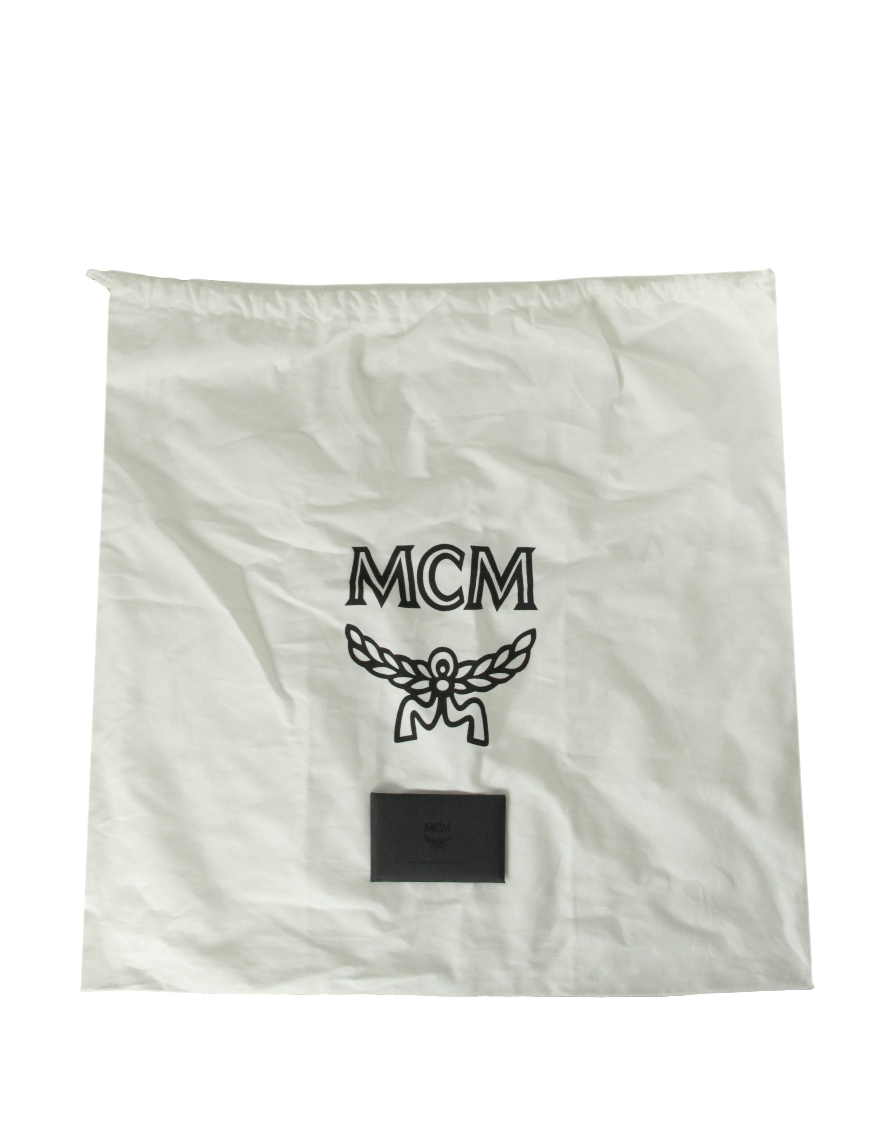 MCM Champagner Metallic Visetos Große Liz Wendbare Shopper Tote Bag 3