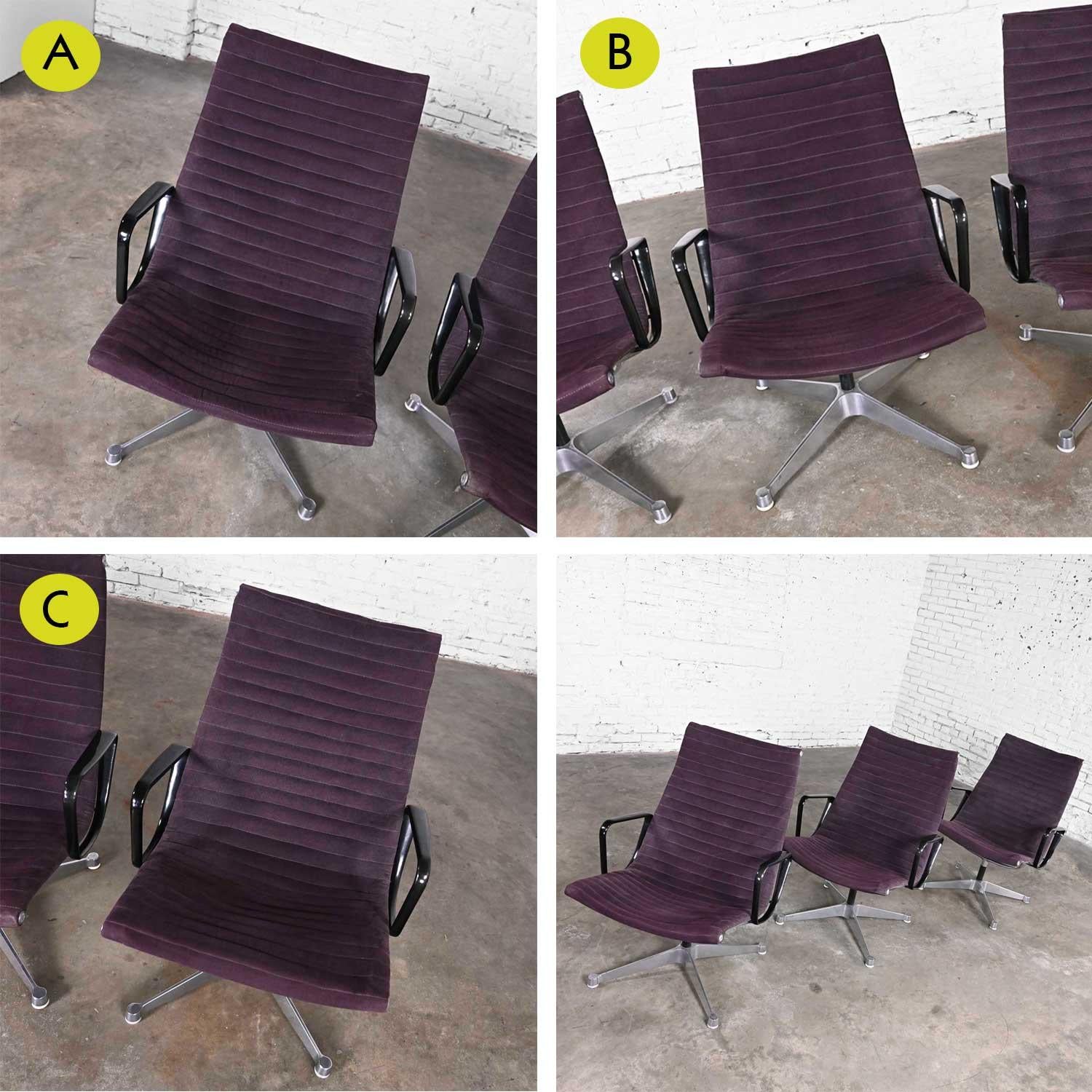 MCM Charles & Ray Eames für Herman Miller Aluminiumgruppe-Stuhl mit hoher Rückenlehne (amerikanisch) im Angebot