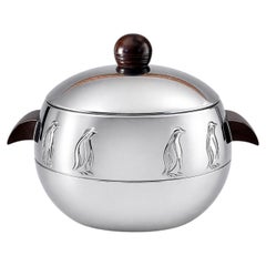 MCM Chrome "Penguin" Ice Bucket by West Bend Manufacturing