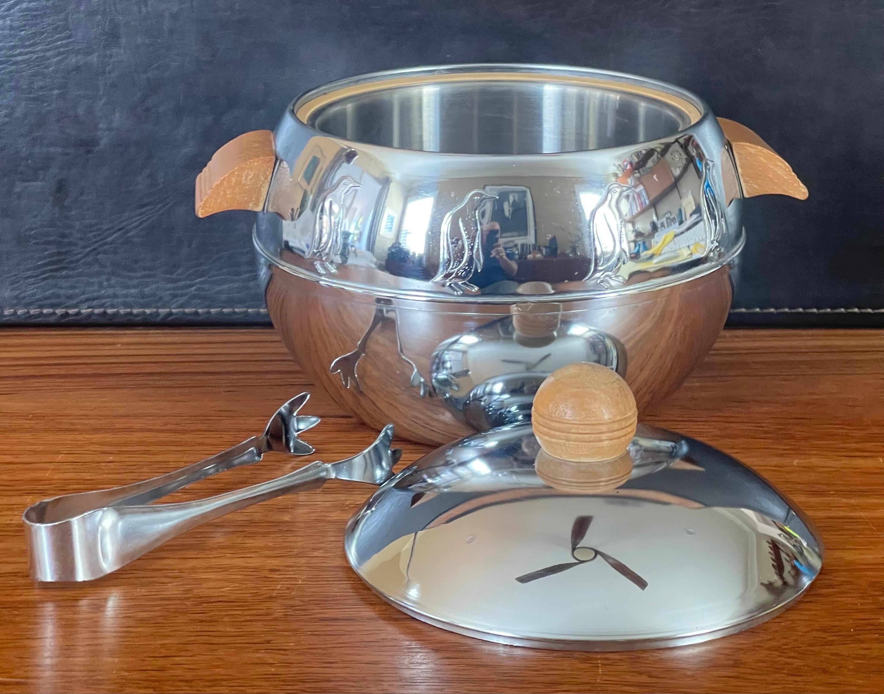 copper penguin ice bucket