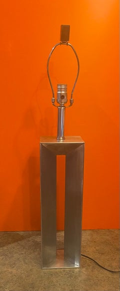 MCM Chrome Table Lamp by L. Paul Brayton Ltd