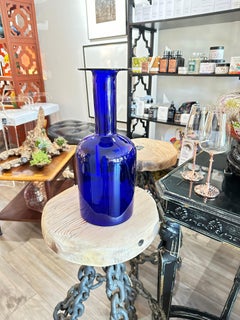 MCM Cobalt Blue Vase Attributed to Otto Brauer for Holmegaad