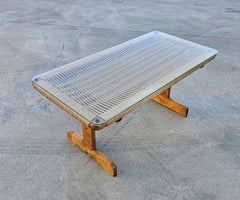 MCM Coffee Table with Danish Paper Cord top done in style of Hans J. Wegner