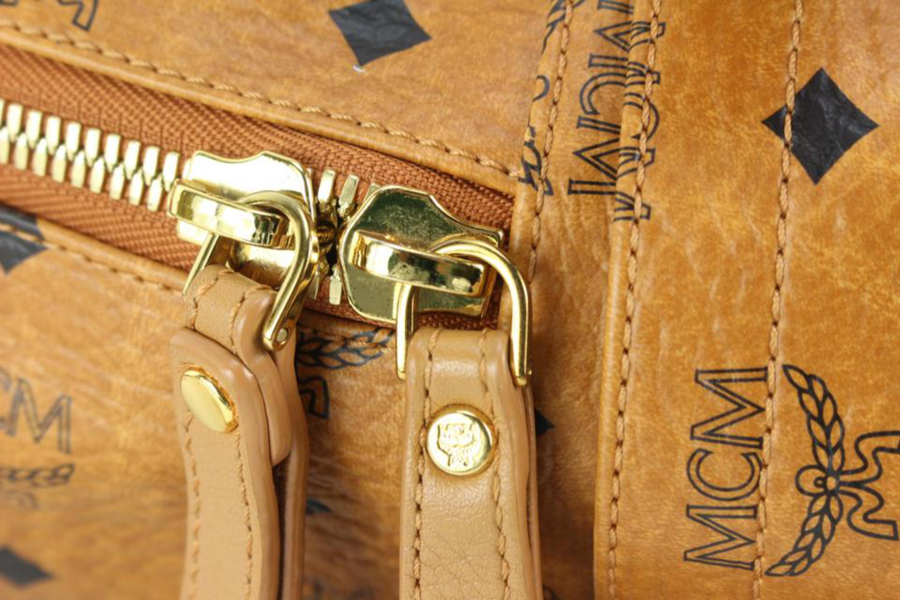 MCM Cognac All Over Stud Stark Backpack 90m56s For Sale 3