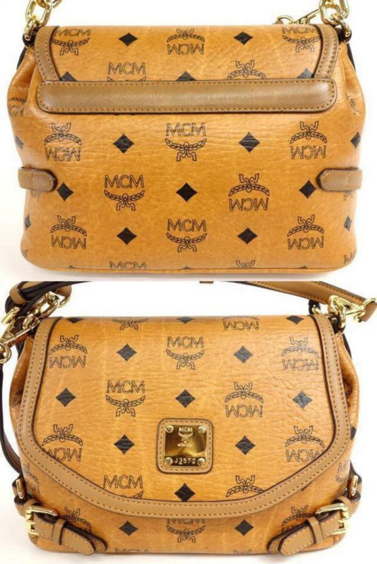 Leather crossbody bag MCM Brown in Leather - 30647888