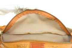 MCM Cognac Monogram Visetos Belt Bag Fanny Pack Waist Pouch 1014m3