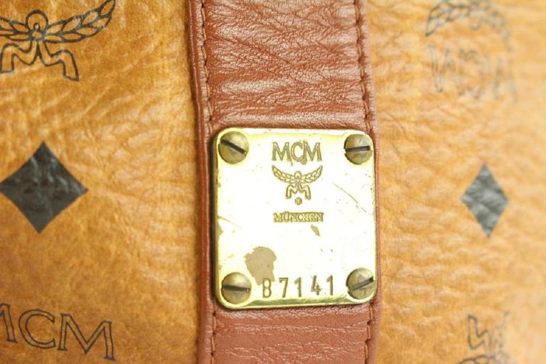 MCM Black Monogram Visetos Leather Embossed Bum Bag Fanny Pack 863179
