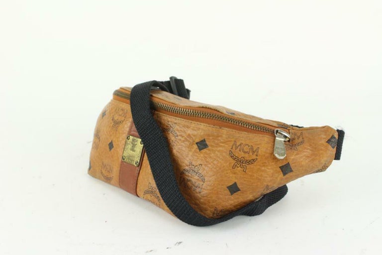 MCM Cognac Monogram Visetos Bum Bag Belt Bag Fanny Pack 24MCM26a For